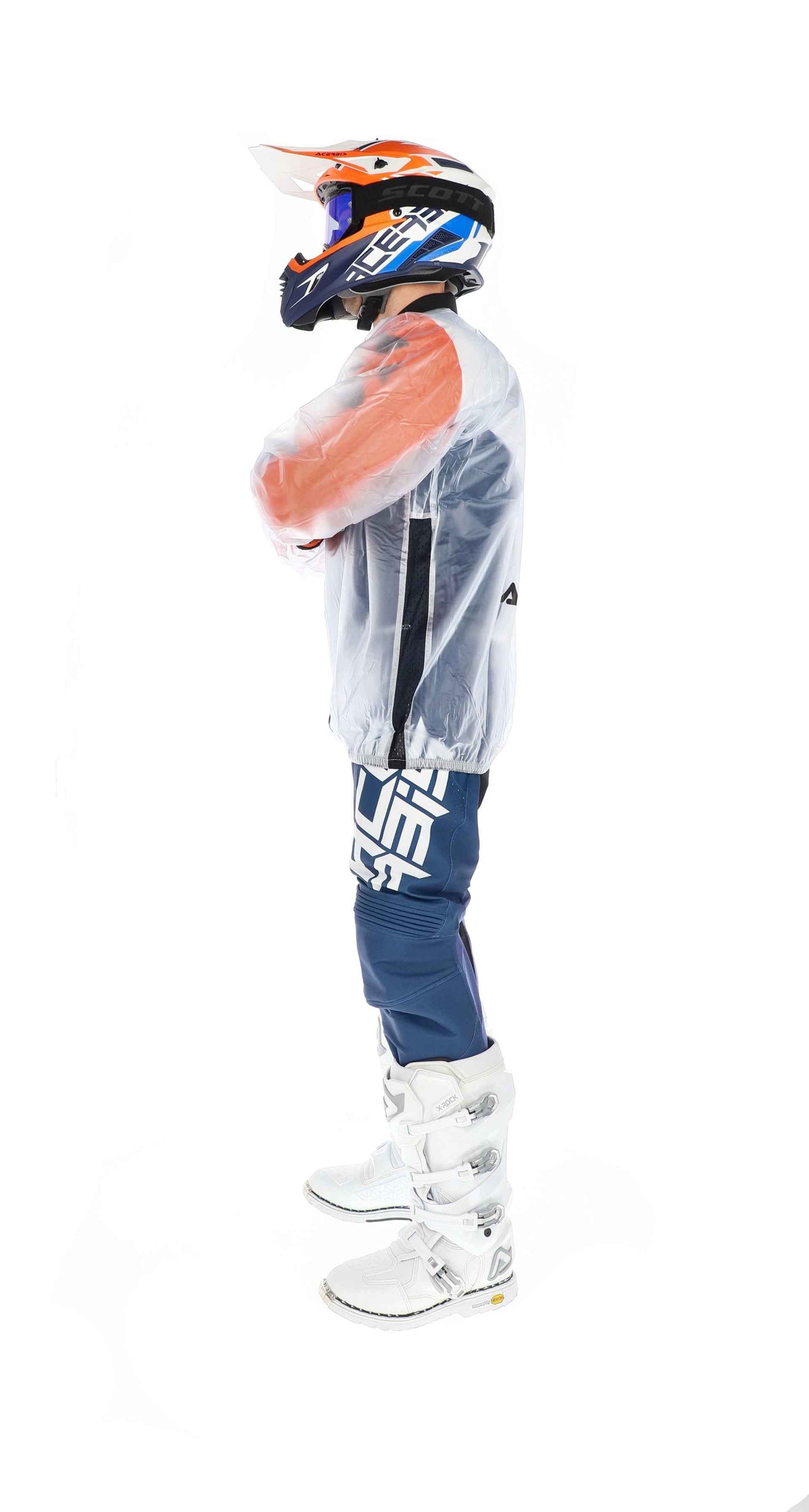 Giacca Rain Pro Trasparente 3.0 Acerbis | Giacca Antipioggia Moto Impermeabile