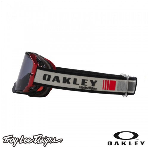 Maschera Motocross/Enduro Oakley Airbrake MX TLD Grey Blocks - Light Grey