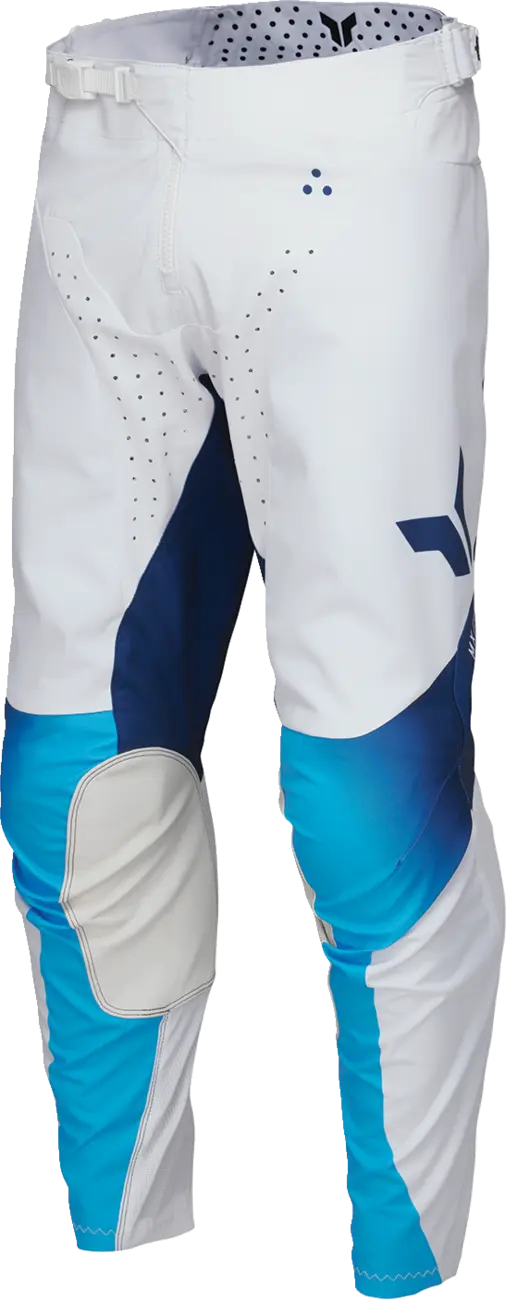 Pantaloni Motocross Thor Launch Storm Bianco/Blu Bambino