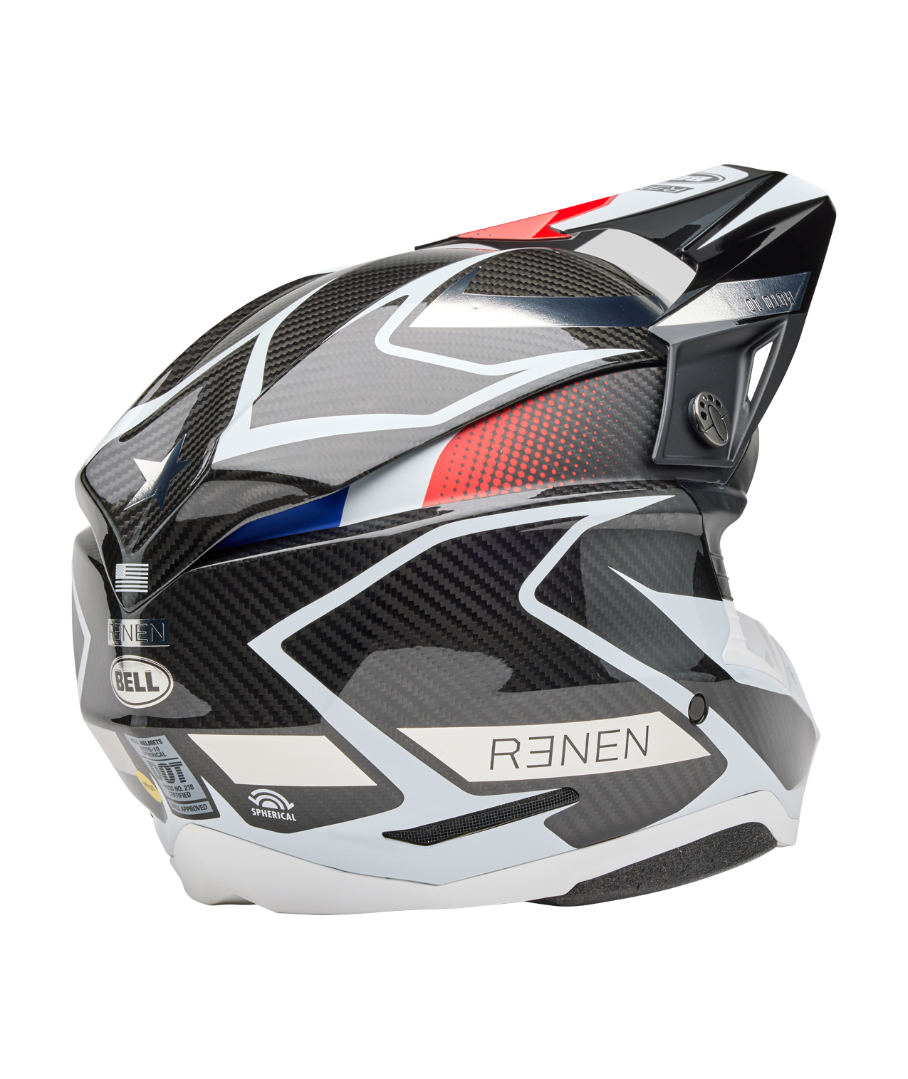 Bell Moto-10 Spherical Renen Crux 2 helmet black/white