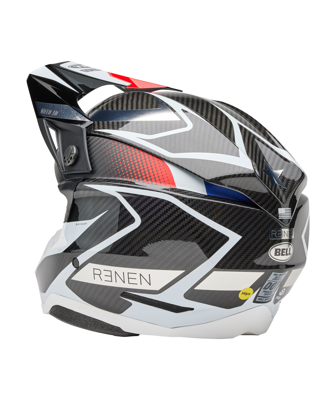 Bell Moto-10 Spherical Renen Crux 2 helmet black/white