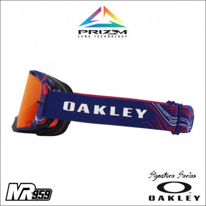 Maschera Motocross/Enduro Oakley Airbrake MX Renaux Signatue - Prizm Torch