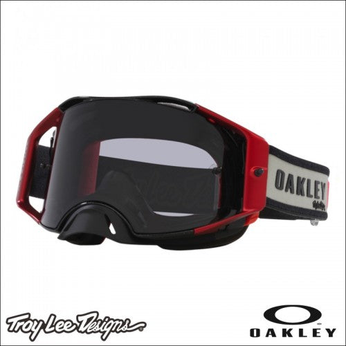 Maschera Motocross/Enduro Oakley Airbrake MX TLD Grey Blocks - Light Grey
