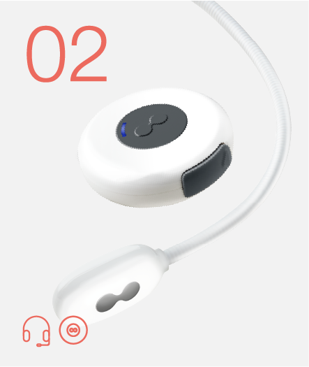 Interfono Twiins Singolo 02 Headset Plus