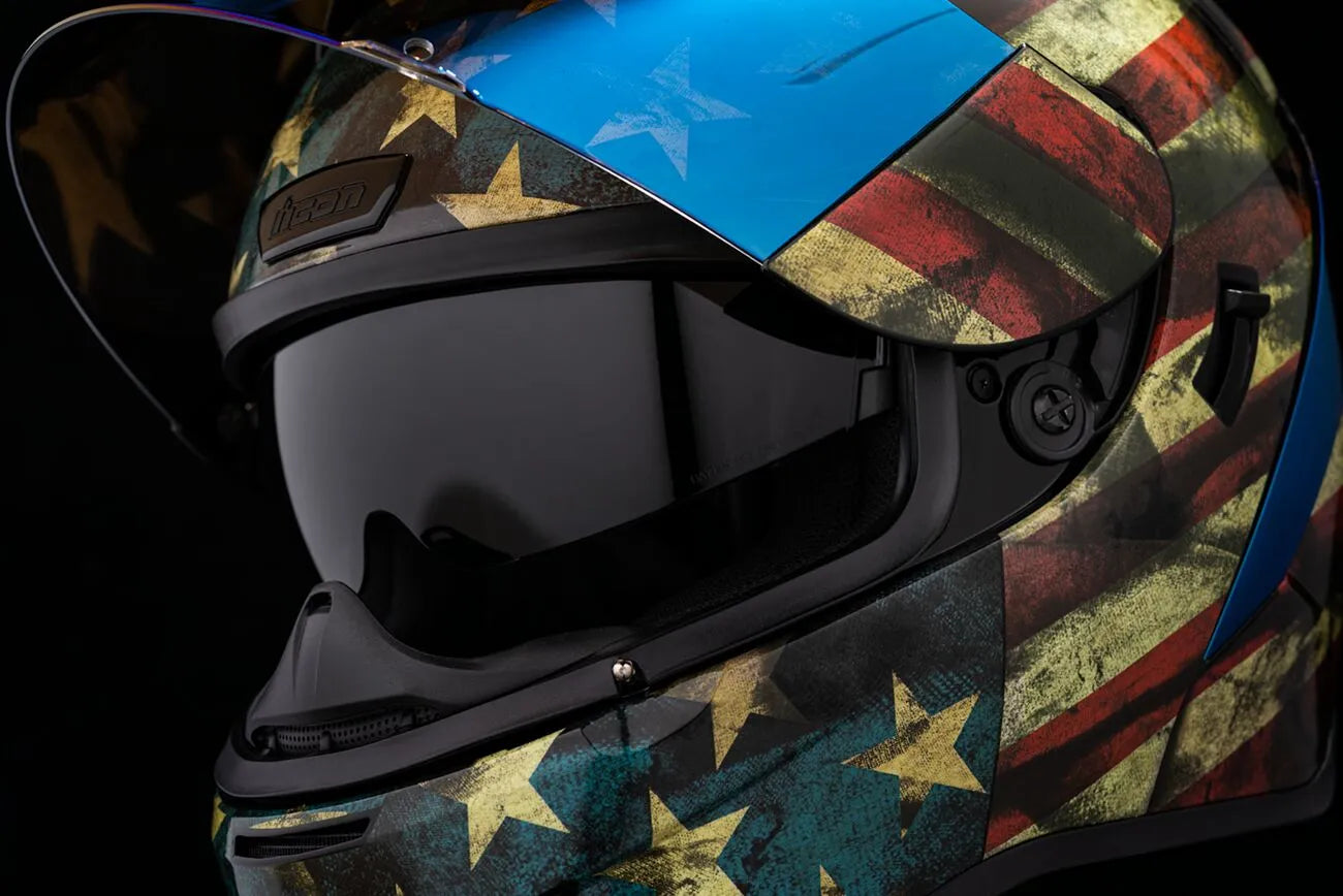 Casco Moto Integrale Icon Airform Old Glory