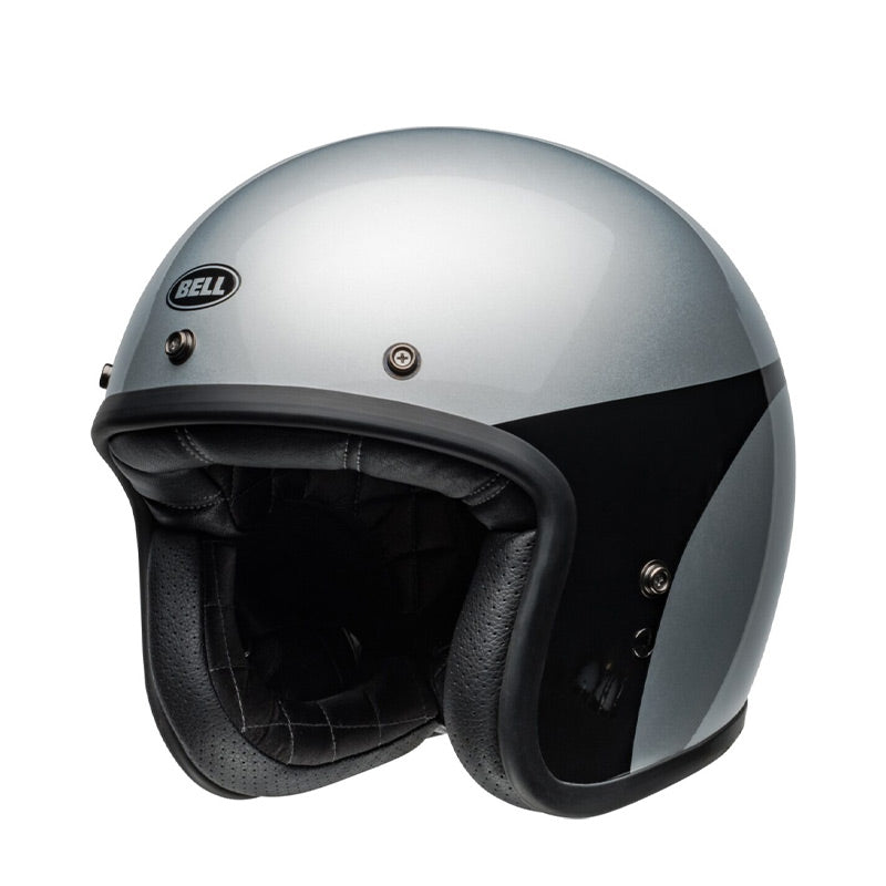 Casco Moto Bell Costum500 2024 Chassis Argento/Nero