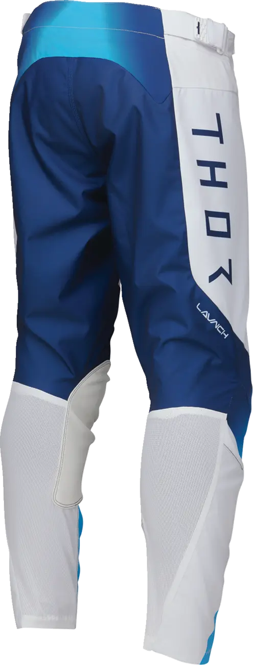 Pantaloni Motocross Thor Launch Storm Bianco/Blu  Bambino