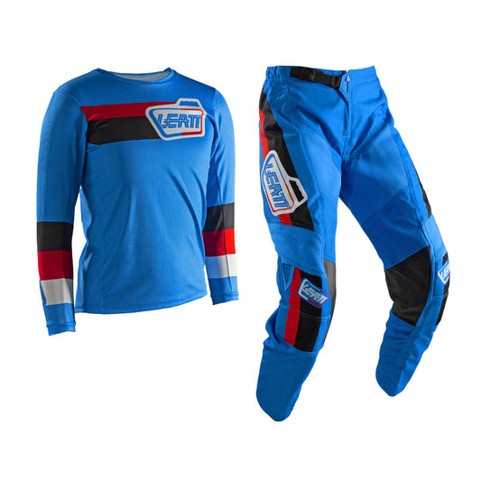 Completo Motocross 3.5 Leatt  Blu intenso Bambino