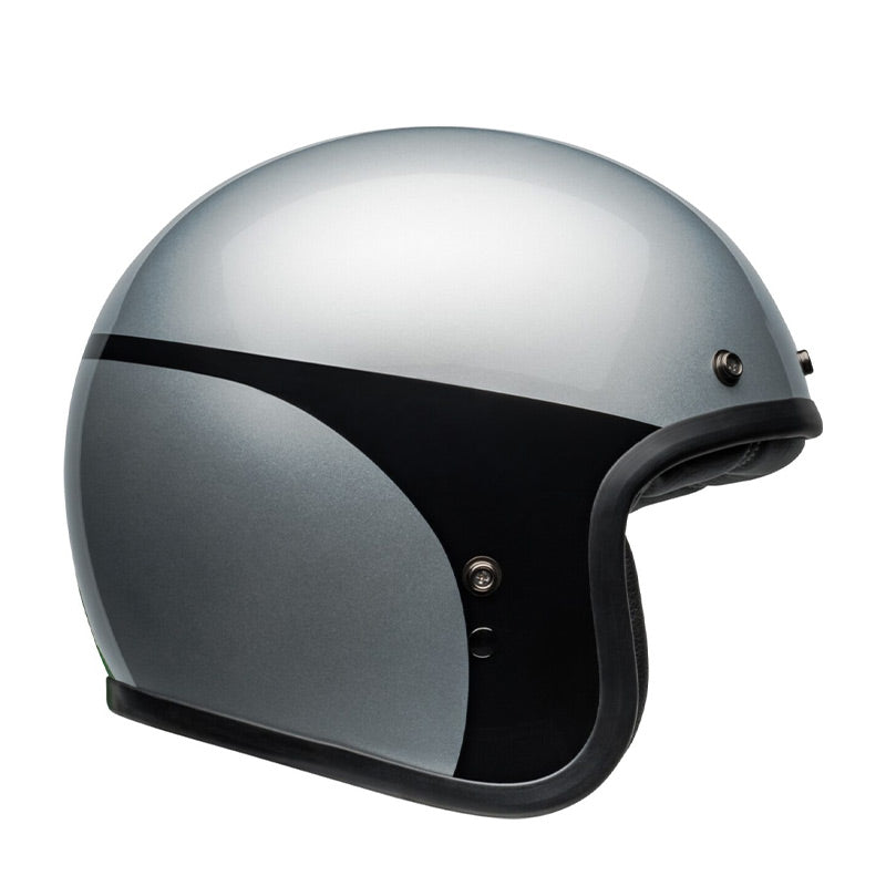 Casco Moto Bell Costum500 2024 Chassis Argento/Nero