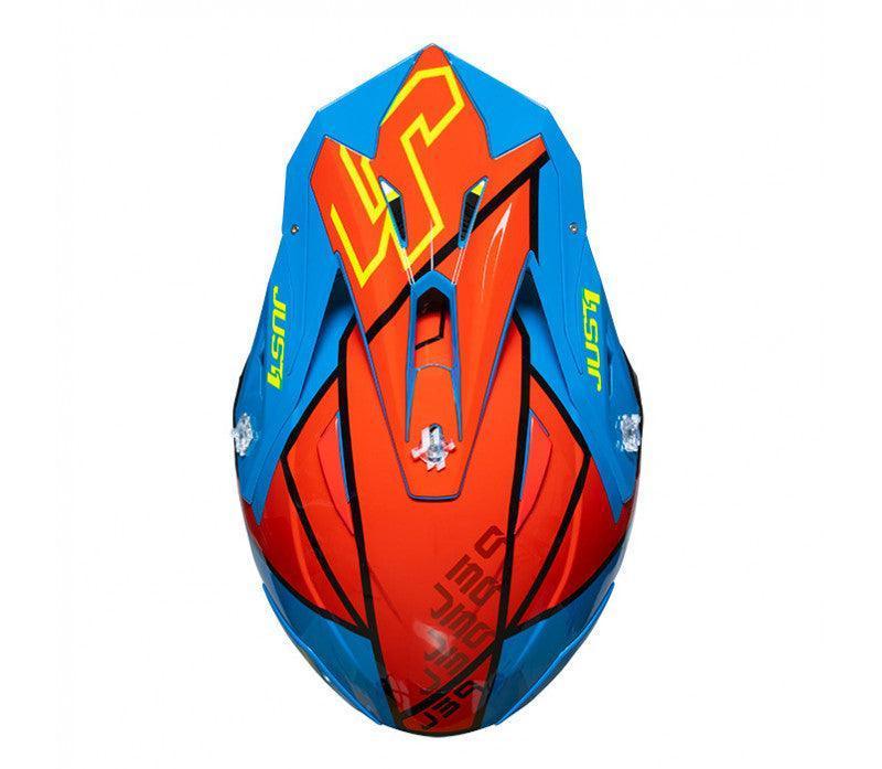 Casco Moto Off Road Just 1 J39  Thruster Giallo fluo-Rosso-blu - Levelbraap - Levelbraap -  -  - #tag1# - #tag2# - #tag3# - #tag4#
