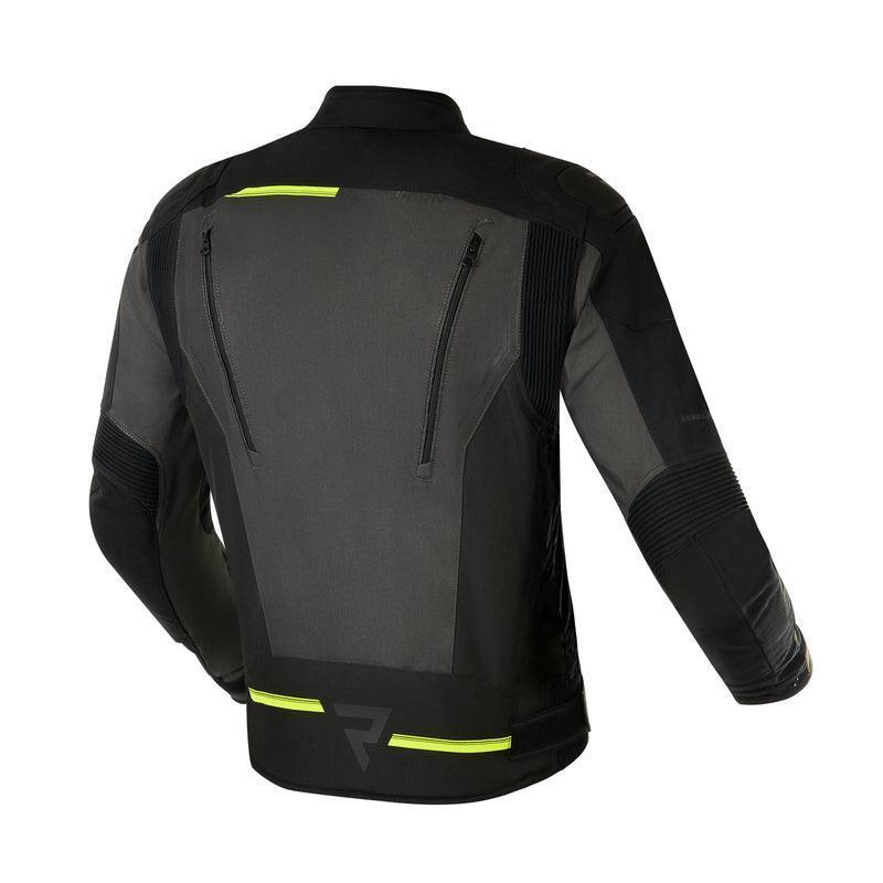 Giacca Moto Rebelhorn Borg in tessuto Nera/Grigio/Giallo Fluo - Levelbraap - Levelbraap -  -  - #tag1# - #tag2# - #tag3# - #tag4#