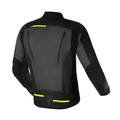 Giacca Moto Rebelhorn Borg in tessuto Nera/Grigio/Giallo Fluo - Levelbraap - Levelbraap -  -  - #tag1# - #tag2# - #tag3# - #tag4#