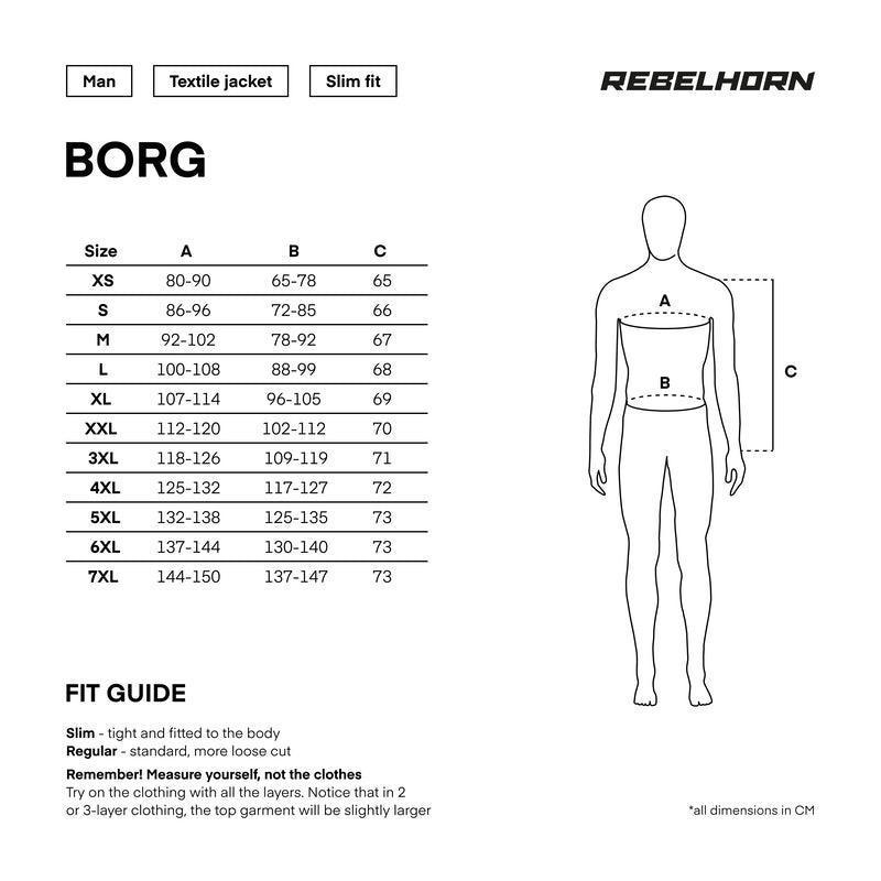 Giacca Moto Rebelhorn Borg in tessuto Nera/Grigio/Giallo Fluo - Levelbraap - Levelbraap -  -  - #tag1# - #tag2# - #tag3# - #tag4#
