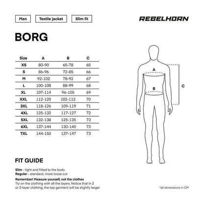 Giacca Moto Rebelhorn Borg in tessuto Nera/Grigio/Giallo Fluo - Levelbraap - Levelbraap -  -  - #tag1# - #tag2# - #tag3# - #tag4#