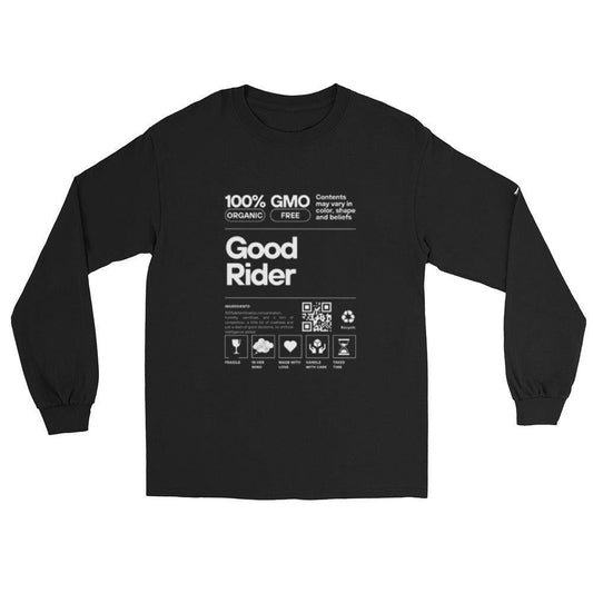 Maglia nera a maniche lunghe Levelbraap Good rider - Levelbraap - Levelbraap -  -  - #tag1# - #tag2# - #tag3# - #tag4#