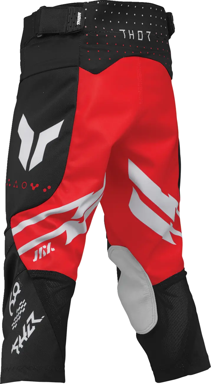 Completo Motocross Thor Launchmode Futura Nero/Rosso Bambino