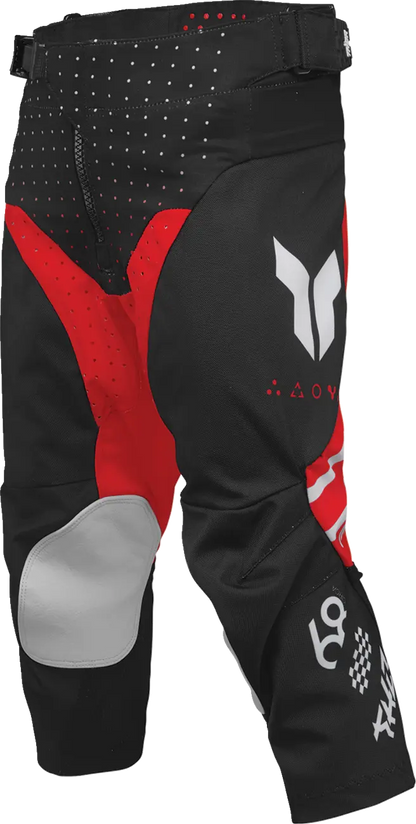 Completo Motocross Thor Launchmode Futura Nero/Rosso Bambino