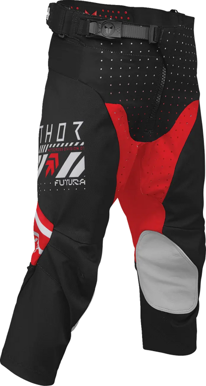 Completo Motocross Thor Launchmode Futura Nero/Rosso Bambino